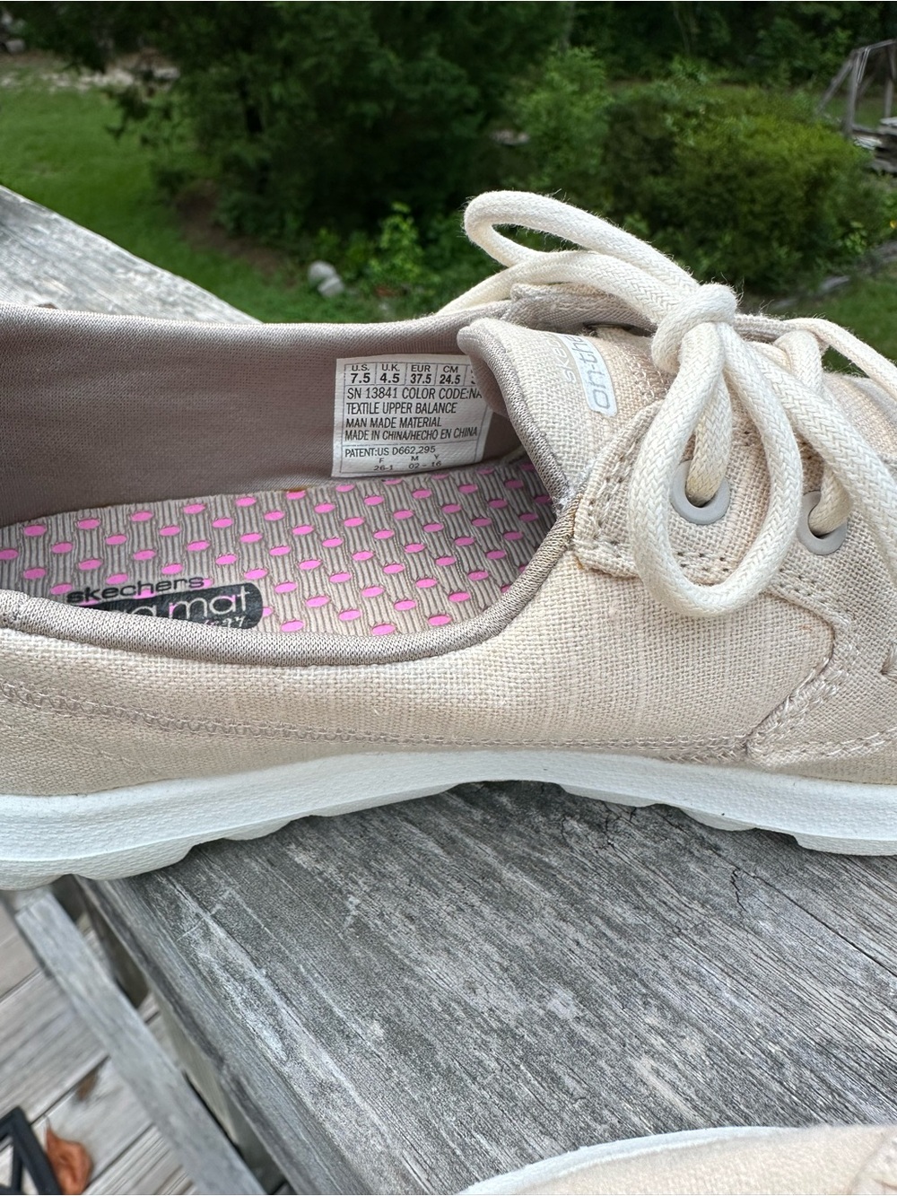 Skechers Women's Lace-Up Casual Sneakers in Cream - Picture 6 of 13
